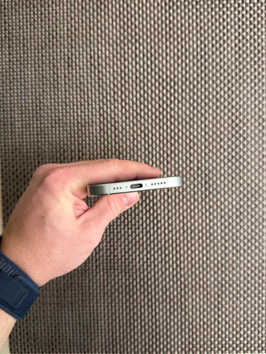 НОВ! 100% БАТЕРИЯ Phone 15 Pro Лизинг от 56лв/м White Titanium 128Gb