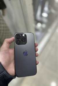 Айфон 14 про в черном цвете на 256 гб ёмкость 100просцент