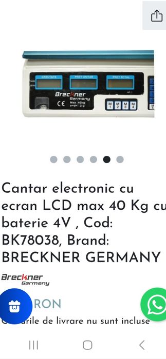 Cantar electronic LCD 40 KG