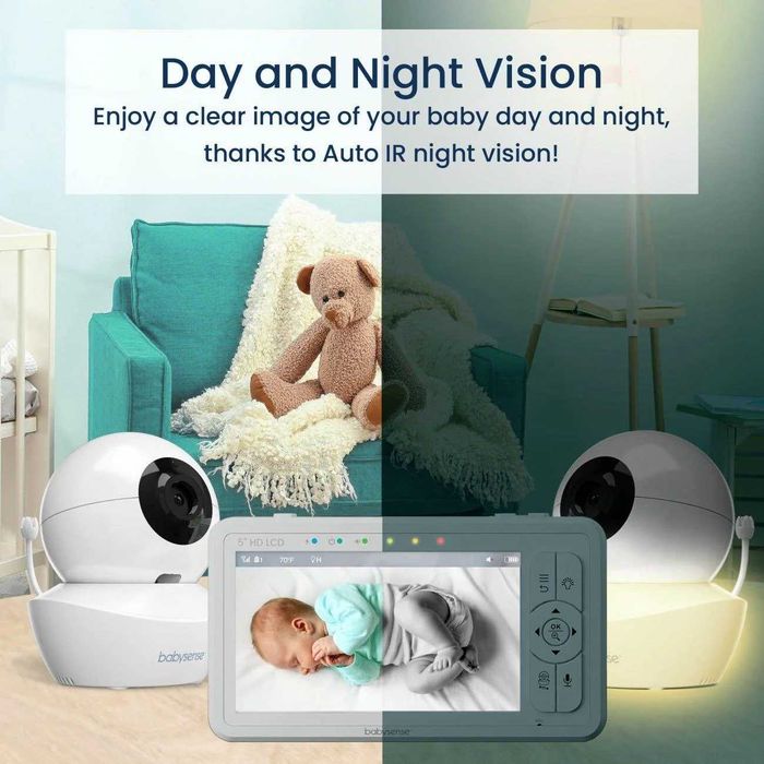 Нов Babysense HD S2: бебефон с 2 камери, без Wi-Fi разделяне на екрана