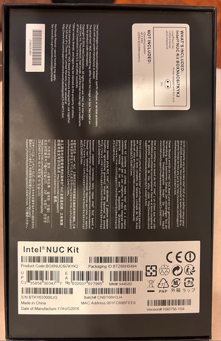 Intel® NUC Kit NUC6i7KYK