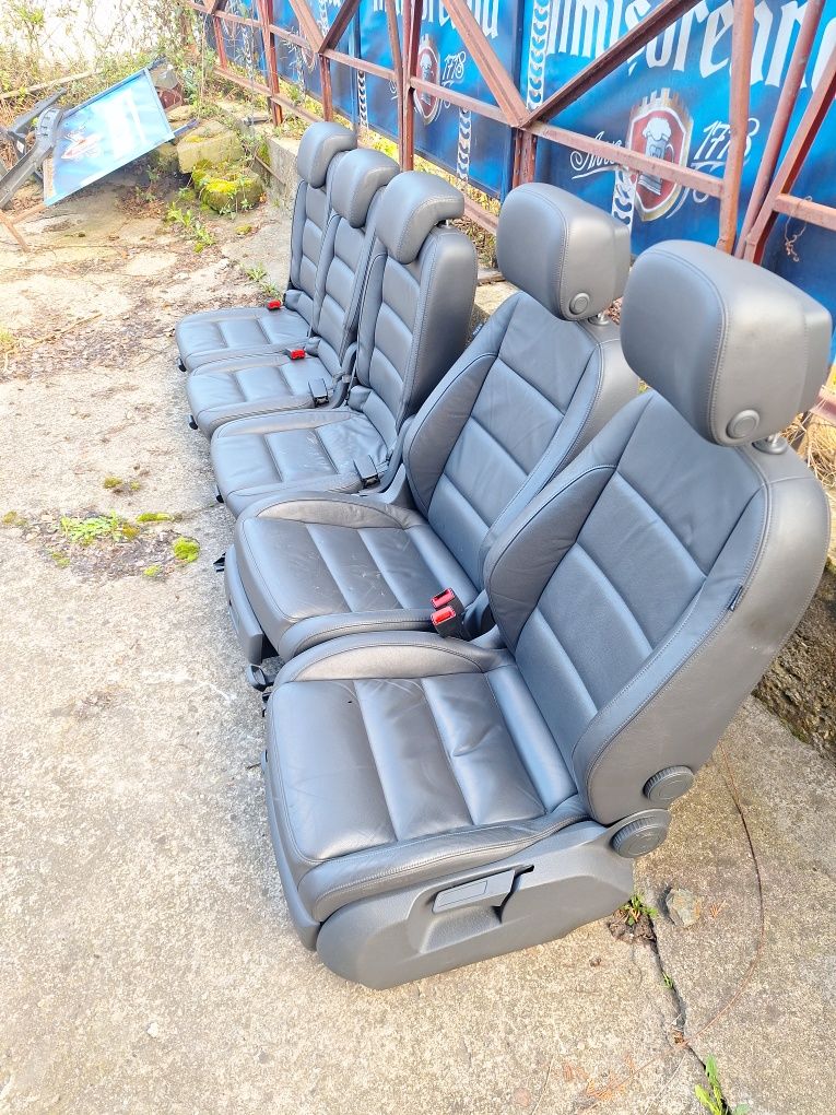 Interior piele complet VW Touran 5 locuri cu încălzire scaune fata