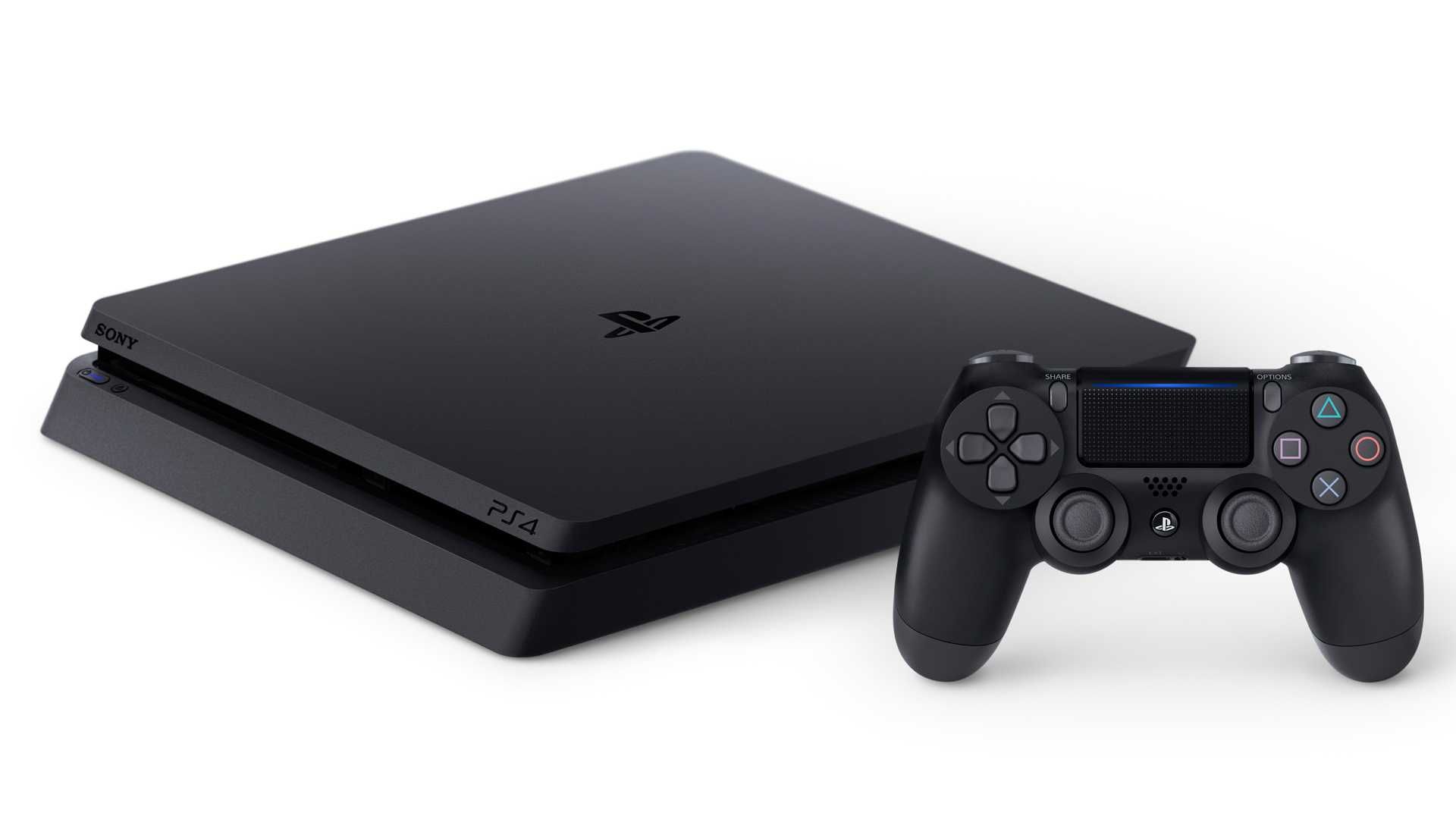 Новый Sony PlayStation 4 Slim ps4 + c двумя геймпадами пс4