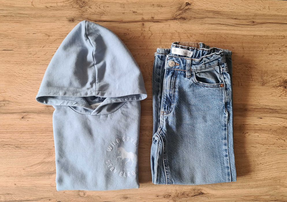 Дънки Zara + суитчер Mango/ 8год.