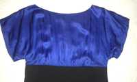Елегантна вталяваща рокля COAST – синьо/черно - L