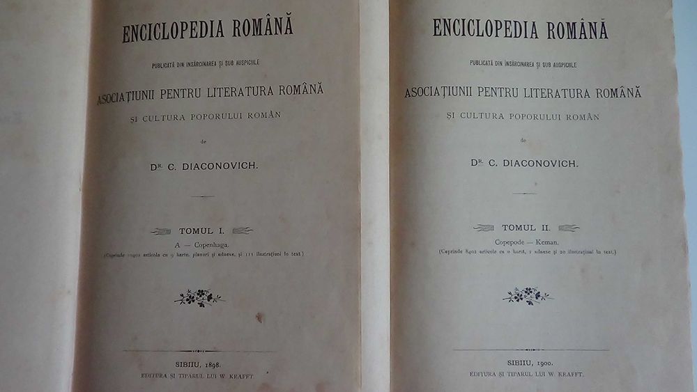 Enciclopedia Romana,Corneliu Diaconovich 3 vol. 1898-1904