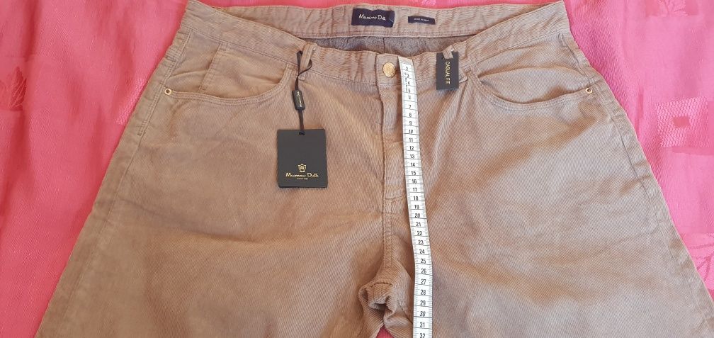 Pantaloni reiati barbati,noi cu eticheta, 48, Massimo Dutti