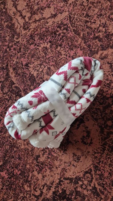 Pătură cu motive de Crăciun, 150 x 120 cm