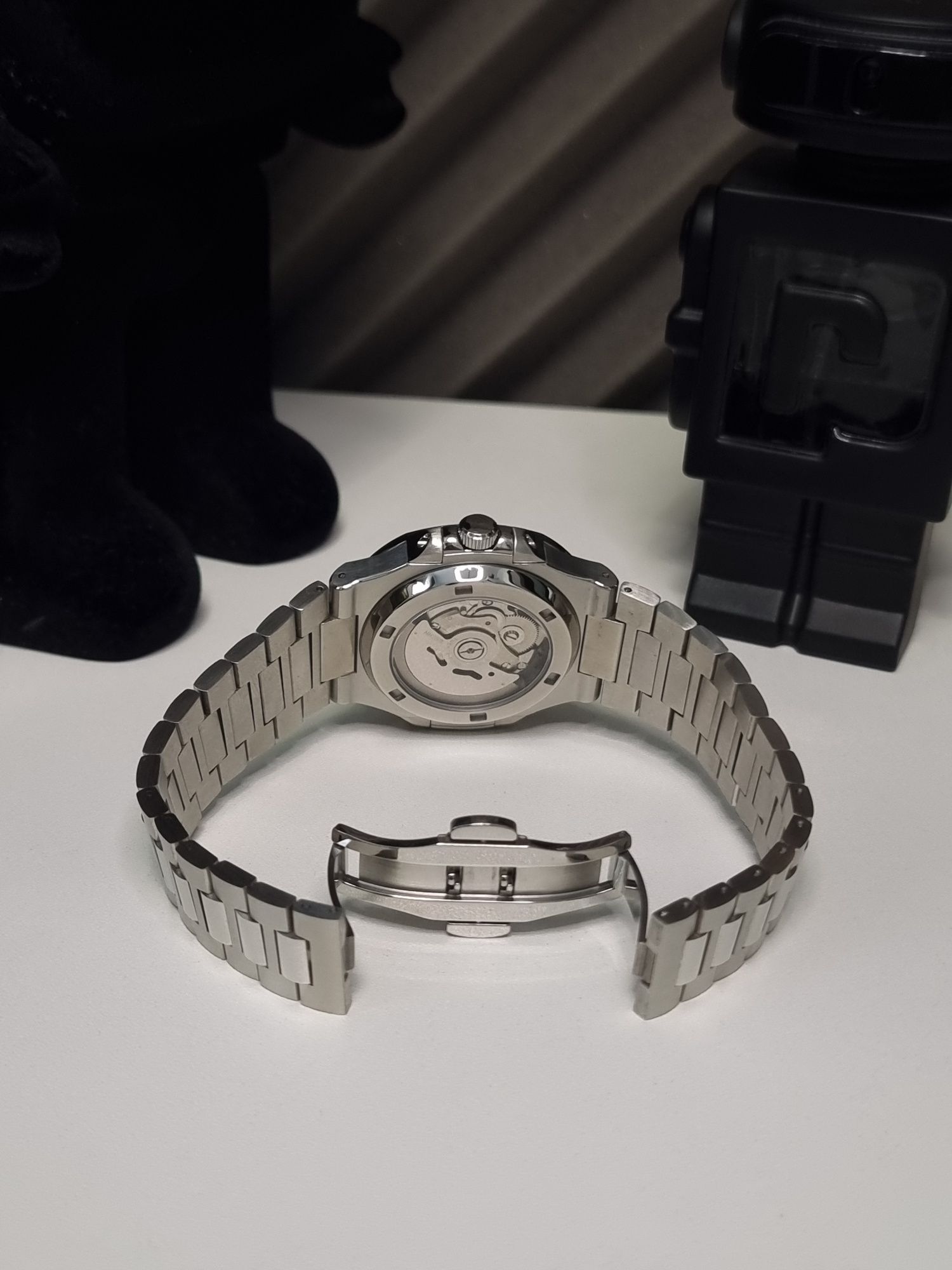 Seiko Mod Nautilus Black and White