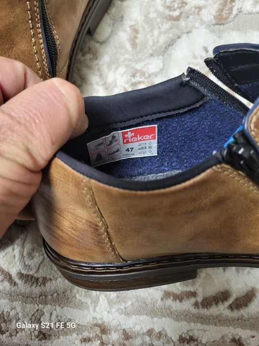 Ghete barbat piele Rieker noi marimea47