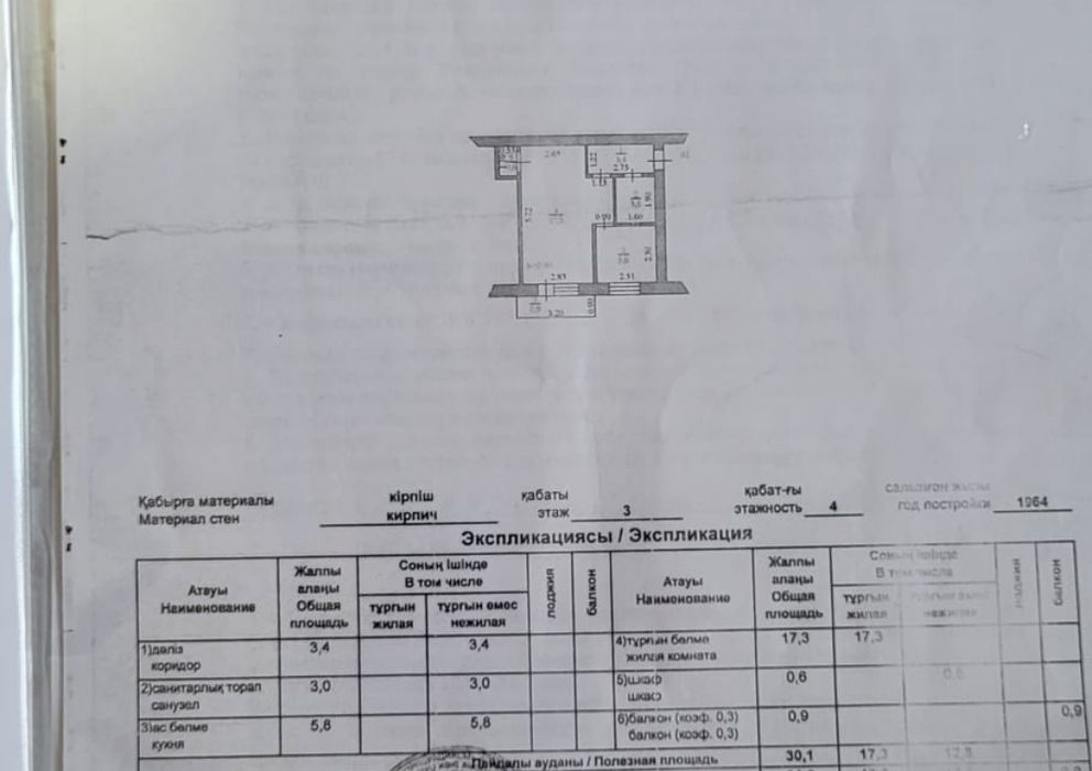 Продается однокомнатная квартира район Уют