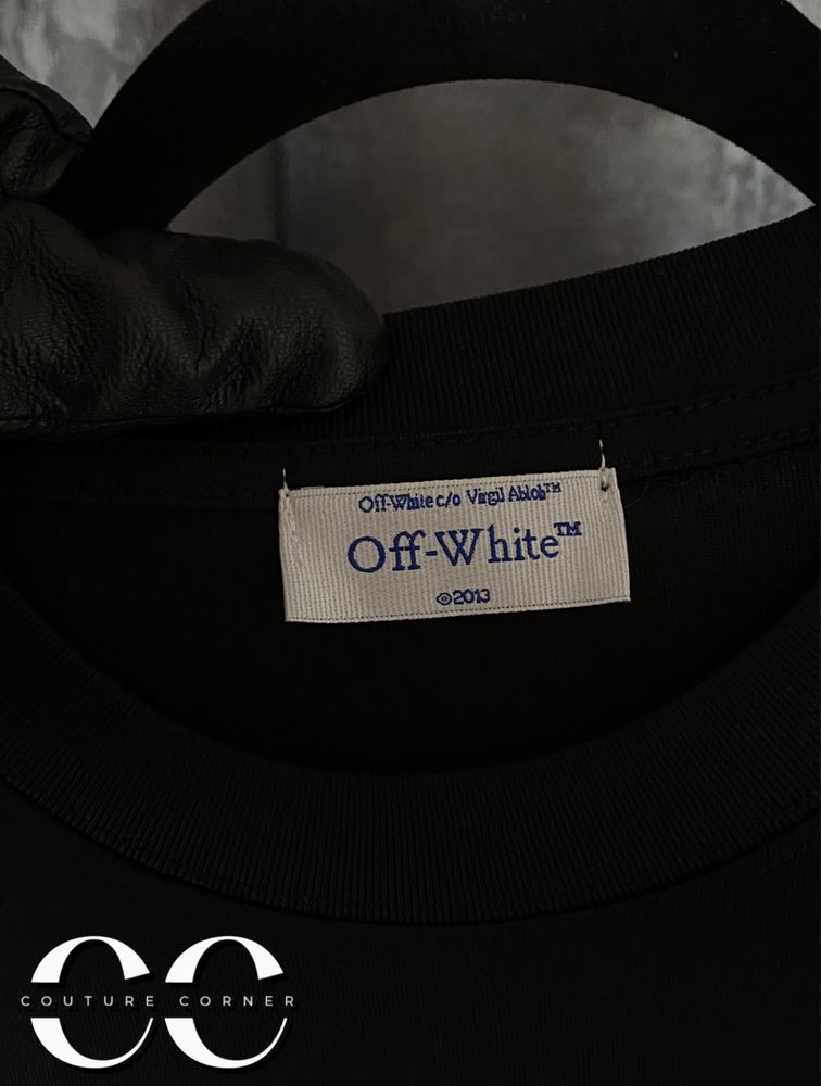 Tricou OFF-White • Calitate TOP • Sprayed Caravaggio S/S • Cod QR
