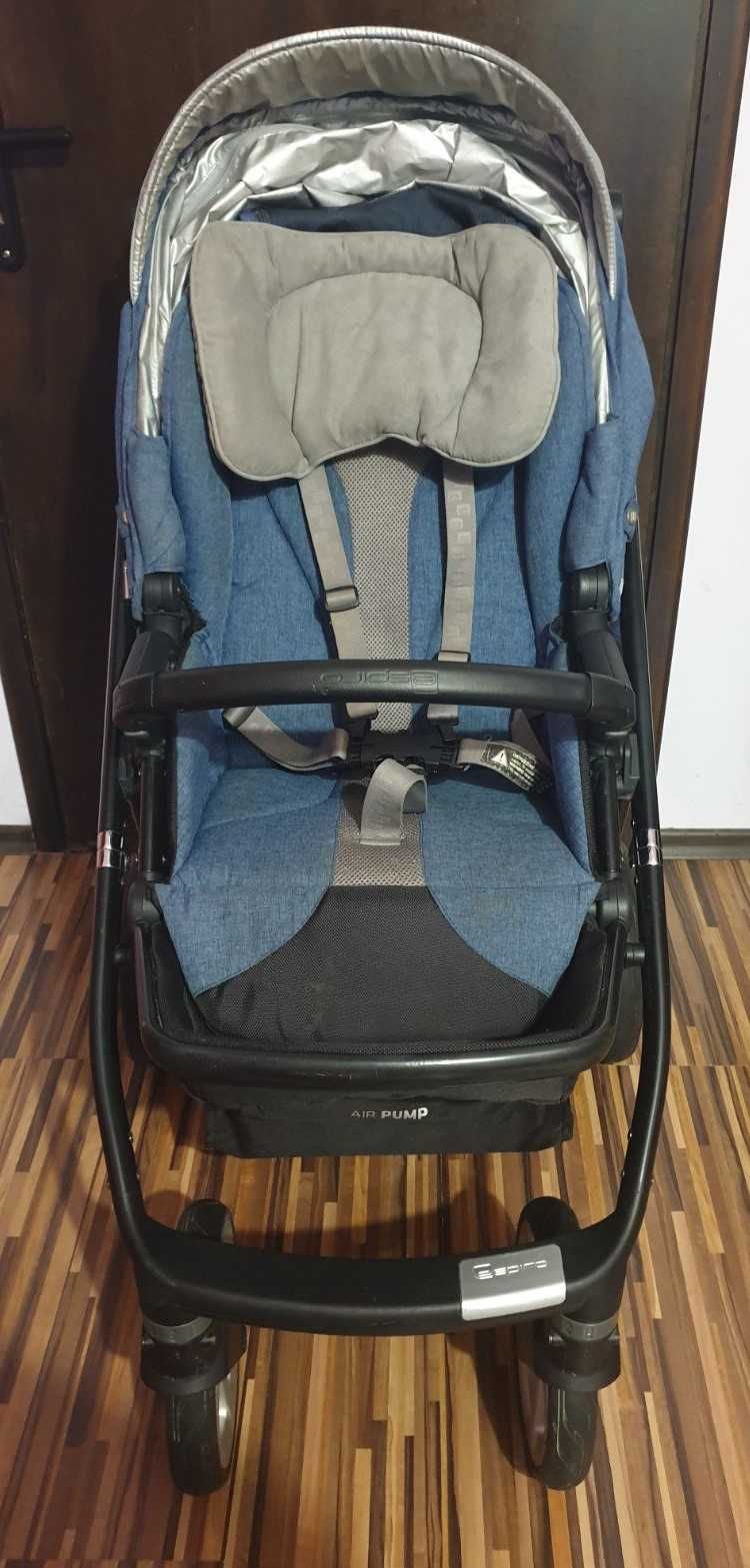 Бебешка количка Espiro Next 2 в 1 в син цвят