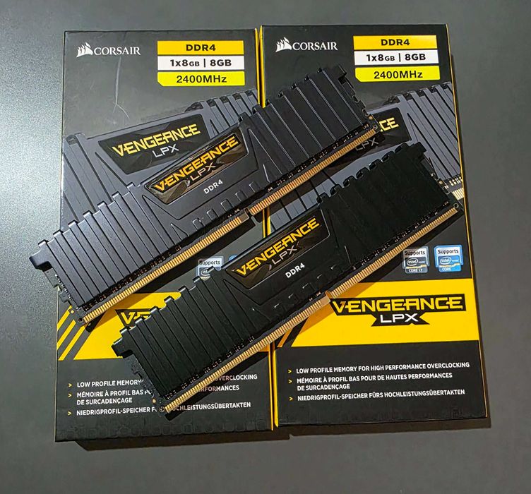 Memorii Corsair Vengeance LPX DDR4 16GB (2x8gb) 2400mhz