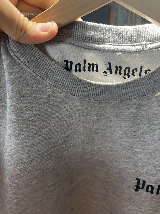 Bluză Long Sleeve Palm Angels Originală Gri