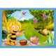 Puzzle copii Trefl 4 in 1 Aventurile Albinutei Maya ideal cadou