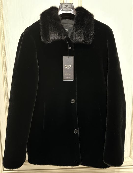 Мутовая шуба мужская