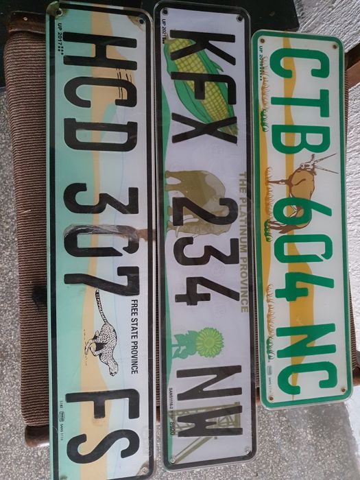 Автомобилни номера от Южна Африка