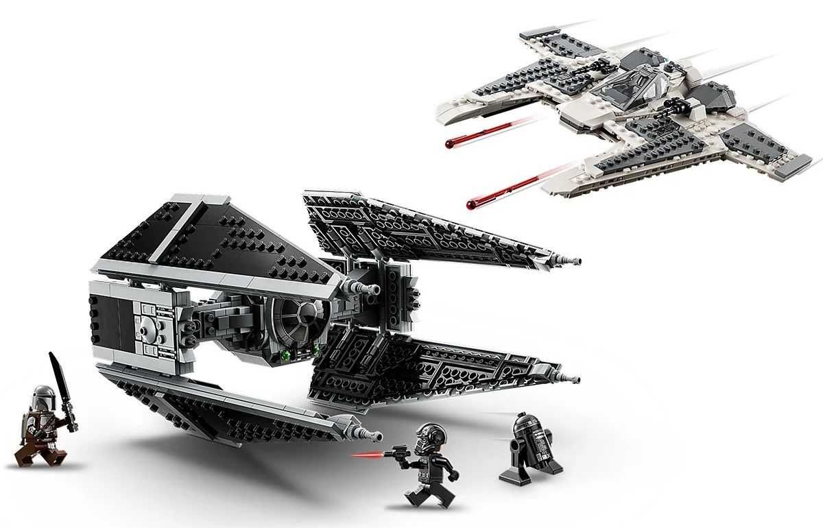 НОВО LEGO Star Wars 75348 - Мандалорски изтребител срещу Тай прехващач