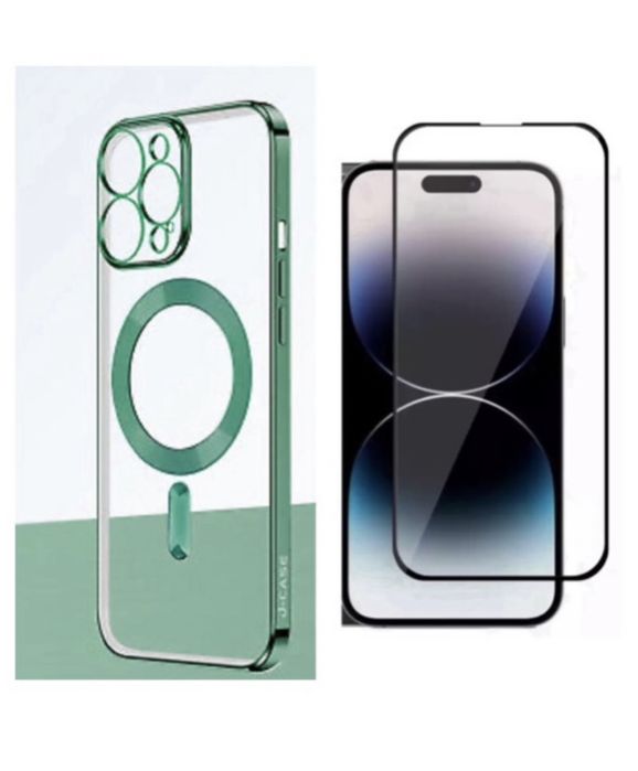 Iphone 14/15/16E/17/PLUS/PRO/MAX/AIR Husa Glitt Magsafe + Folie Sticla