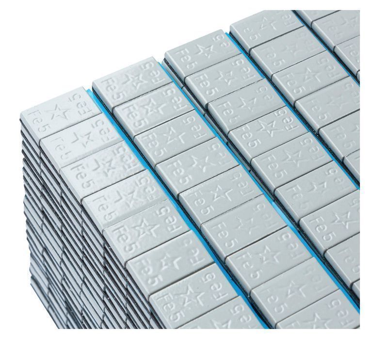 Cutie contragreutati autoadezive 5gr fivestars edgy 100 fasii gri mat