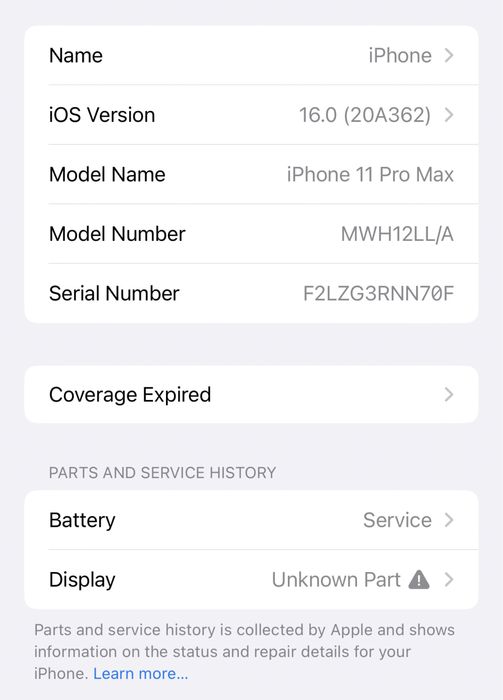 Iphone 11 Pro Max LL/A 64Gb