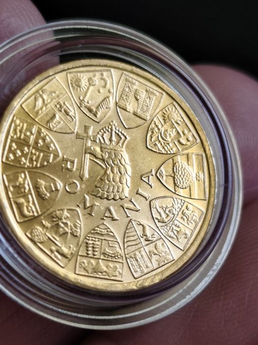 20 леи 1944 год, Кралство Румъния, злато тегло 6.55 гр,900/1000 (21.6к