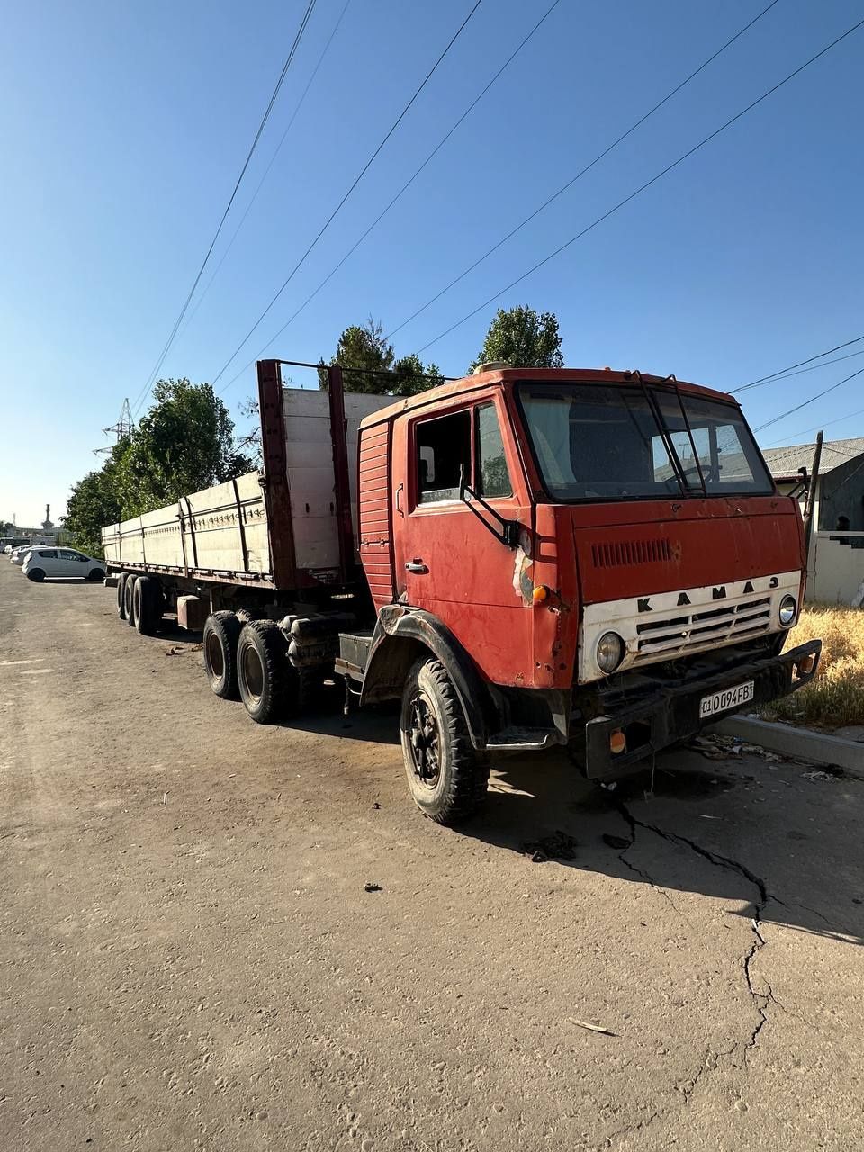 Камаз с полуприцепом