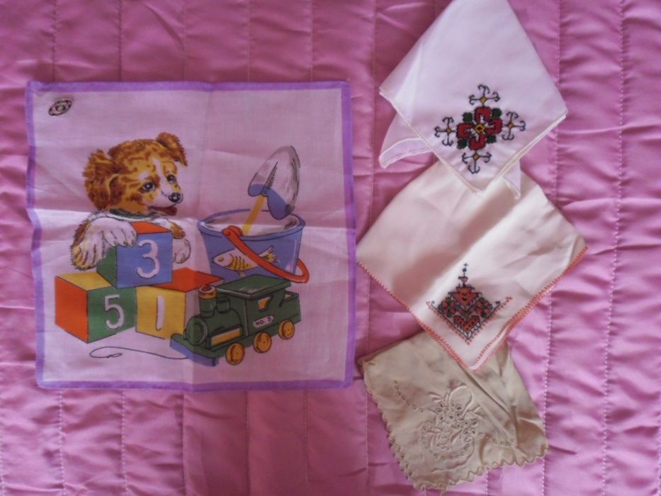 5 бр. носни кърпички от времето на соца