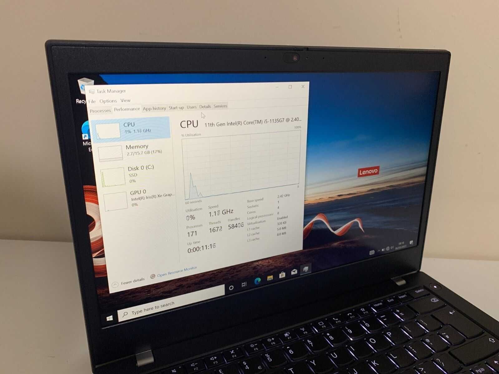 ThinkPad L14 Gen 2  Intel i5-1135G7, 32GB DDR4, 512 SSD 14.0" - НОВ
