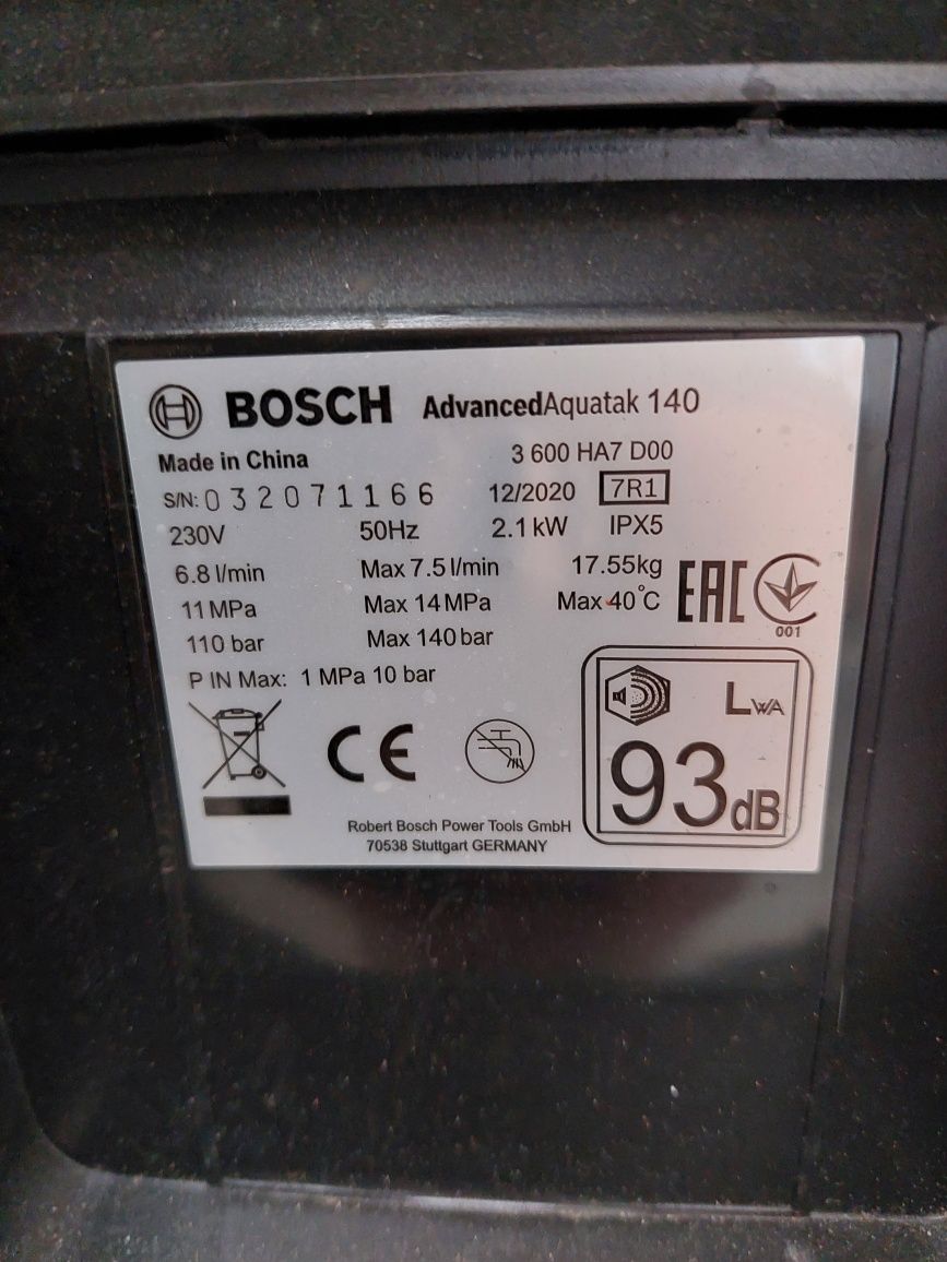 Водоструйка bosch advanced aquatak 140