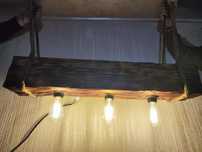 Vând lustra rustic