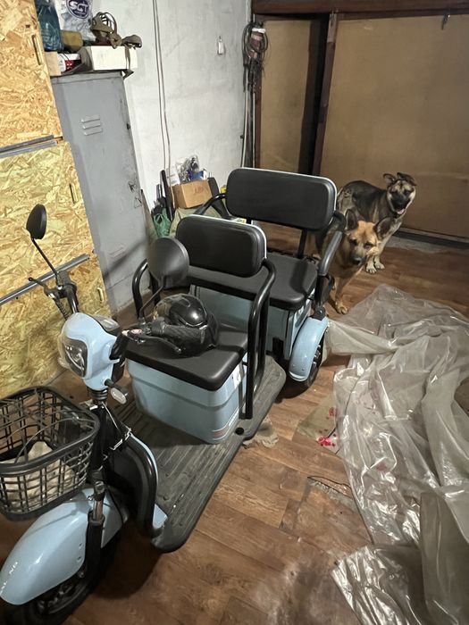 Электромопед, трехколесный