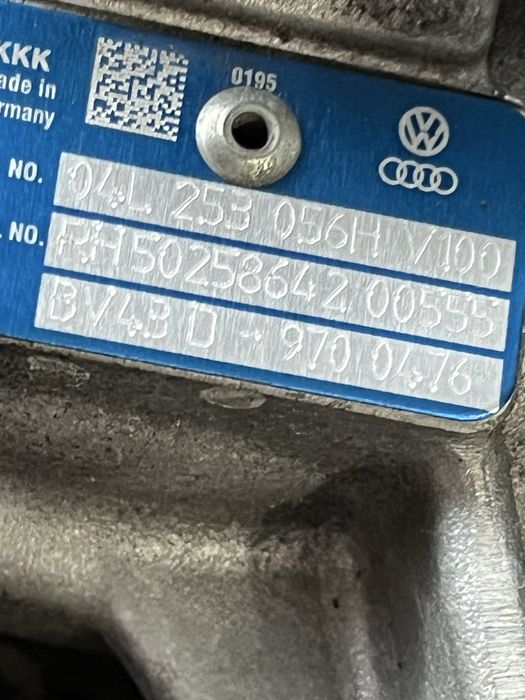 Turbo Audi 04L253056H Q5 A4 B8 A5 A6 C7 2.0TDI 190 CP cod motor CNHA