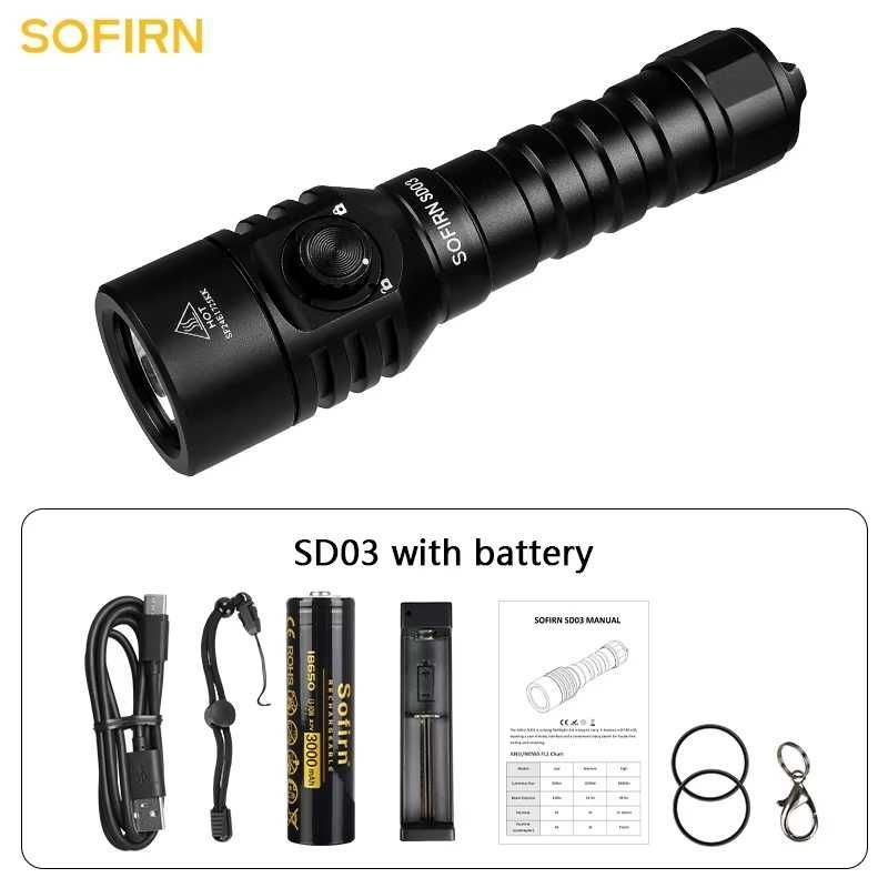 Lanterna subacvatica Sofirn SD03 led SFT40