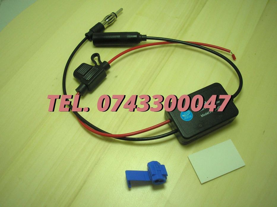 Amplificator Pentru Semnal Antena Radio Auto Fm 12v