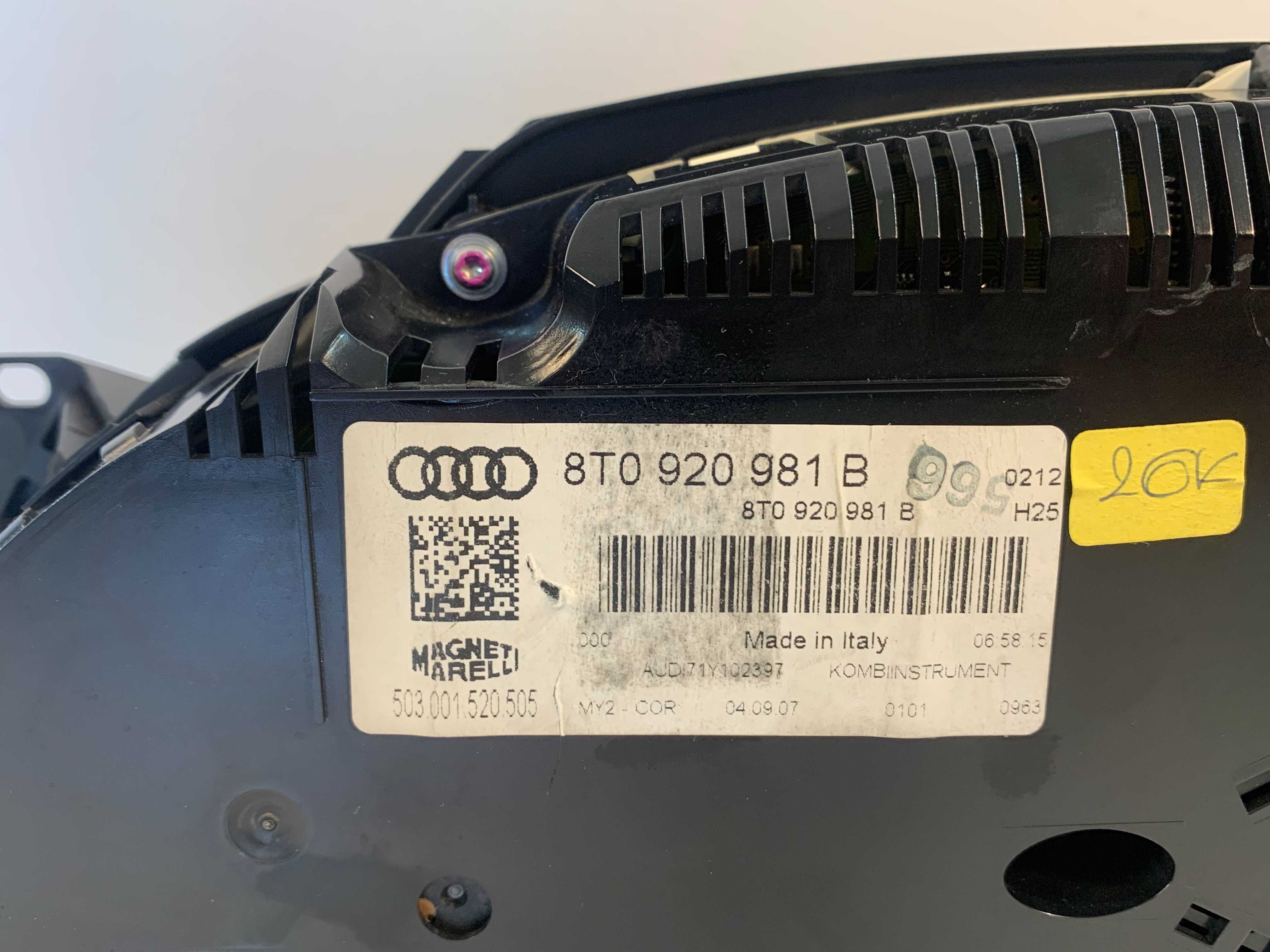 Километраж Audi A5 2.7 TDI 8T0920981B