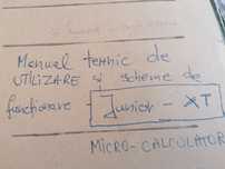 Manual scheme originala junior xt