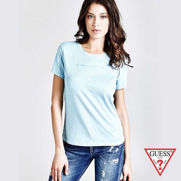 ПРОМО GUESS- S и M размер -Оригинална дамска синя тениска