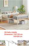 Cadru de pat  metalic modern 90x200/190 , 135x200