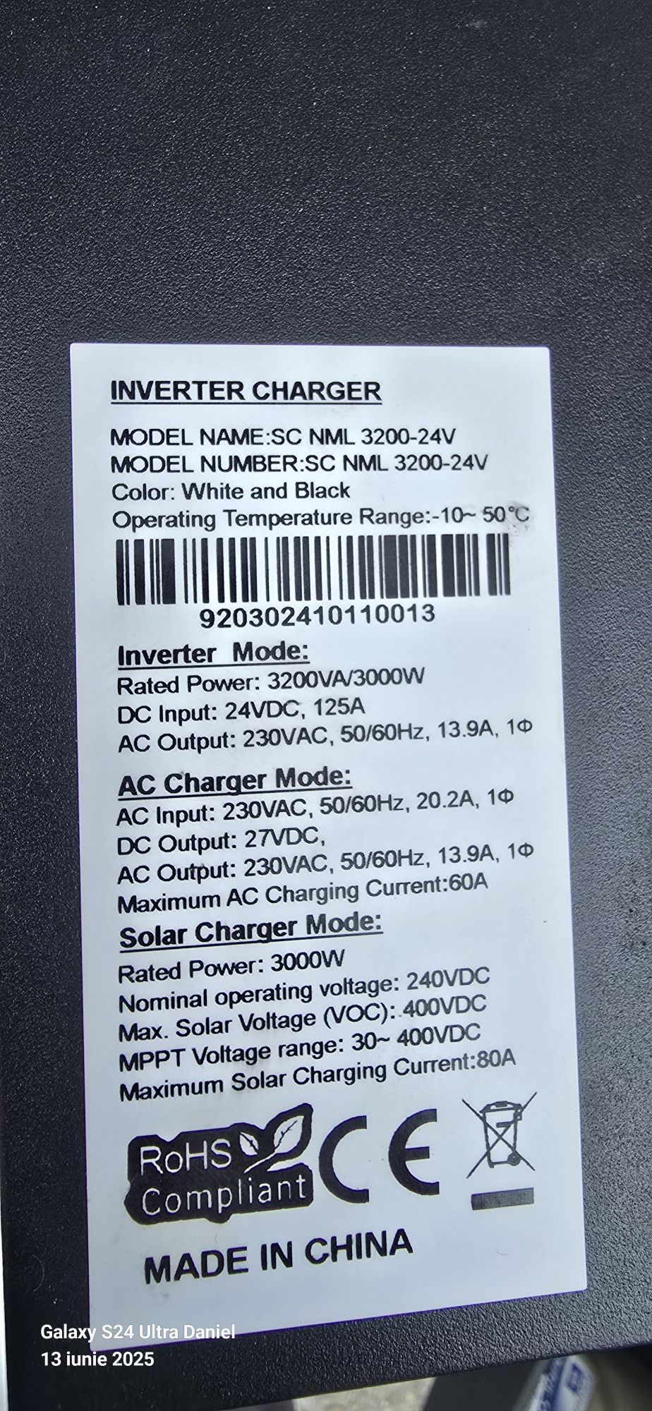 Invertor 3 kw panouri solare si egalizator baterii