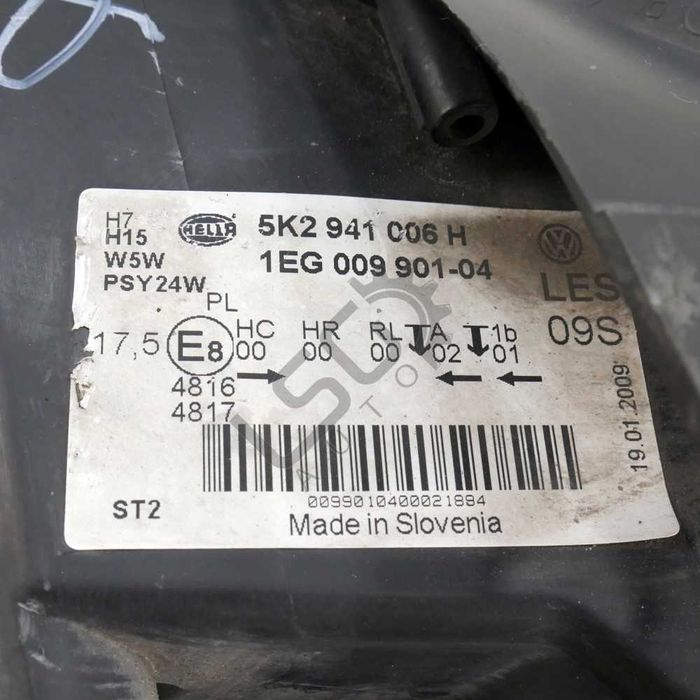 Десен фар Volkswagen Golf VI 2008-2016 ID: 145006