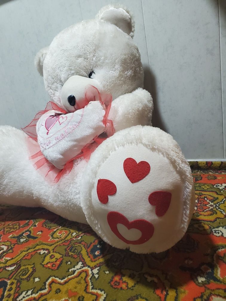 Мишка белый хороший состояние как новый