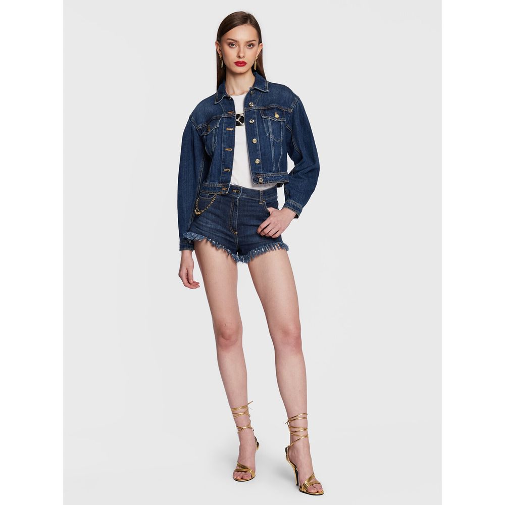Къси дънкови панталонки elisabetta franchi