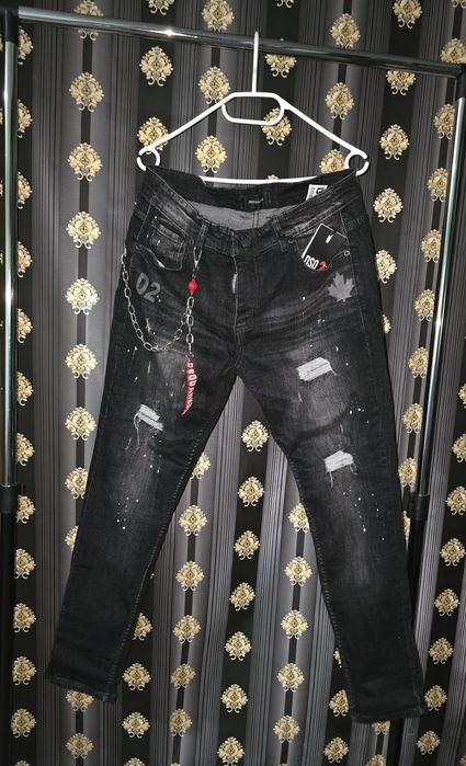 Blugi Dsquared2 icon   black  & blue