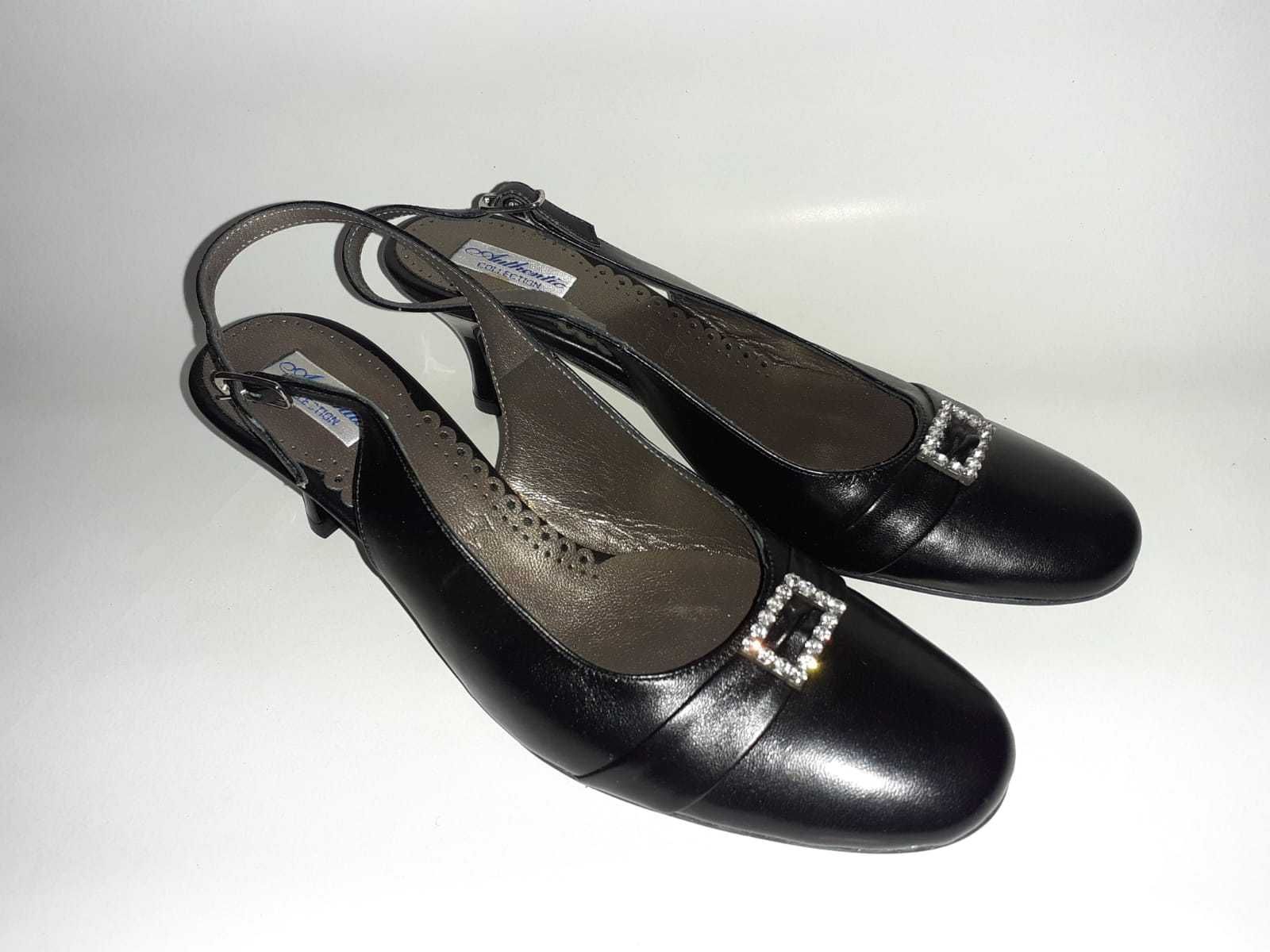 Sandale toc dama, marca Authentic, elegante, piele naturala - NOI