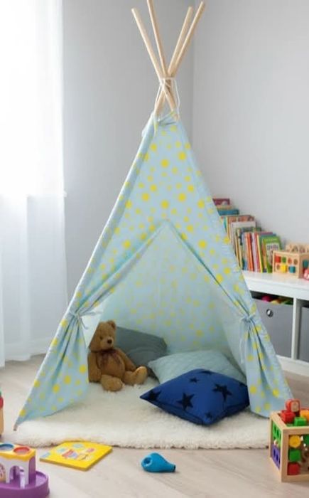 Детска типи палатка от плат за игра, почивка или четене