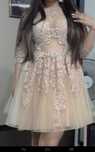 Rochie de ocazie mas S culoarea roz pudrarat