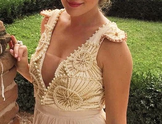 Rochie de ocazie lucrata manual! Marime s