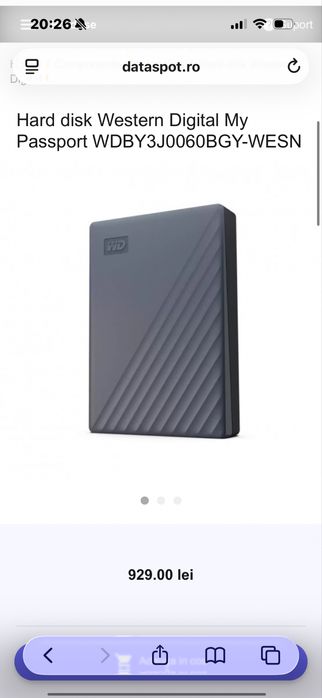 HDD Extern 6TB Western Digital My Passport